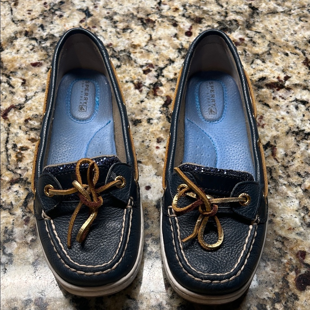 Sperry Angelfish Navy Glitter size 7.5M